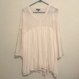 White Dress with Lace Detail